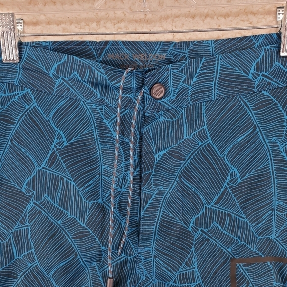 Mack Weldon Swim Trunks Hybrid Shorts Mens 31/32 Blue Wave Surf Stretch (33x8) - Picture 10 of 14